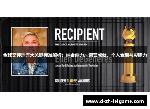 金球奖评选五大关键标准解析：综合能力、荣誉成就、个人表现与影响力